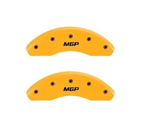 MGP 2 Caliper Covers Engraved Front MGP Yellow Finish Black Characters 2004 Ford Focus