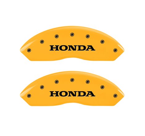 MGP 4 Caliper Covers Engraved Front Honda Rear Crosstour Yellow Finish Blk Char 11 Honda Crosstour