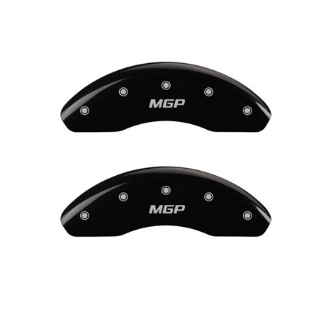 MGP 2 Caliper Covers Engraved Front MGP Black Finish Silver Characters 2018 Kia Rio