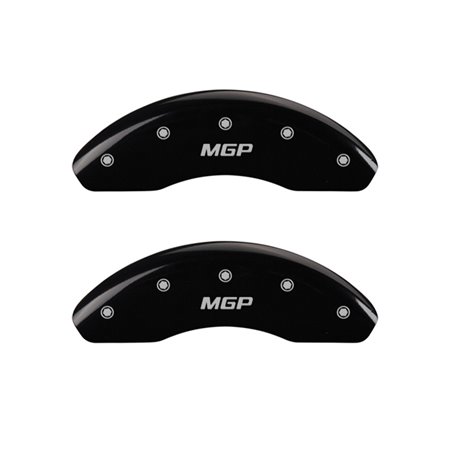 MGP 2 Caliper Covers Engraved Front MGP Black Finish Silver Characters 2018 Kia Rio