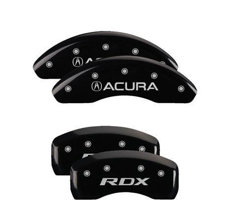 MGP 4 Caliper Covers Engraved Front Acura Rear TLX Black Finish Silver Char 2019 Acura RDX