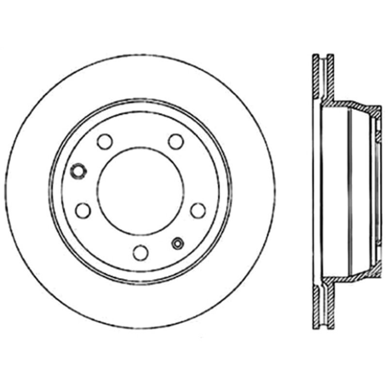 StopTech 04-18 Volkswagen Touareg Cryo Slotted Rear Left Sport Brake Rotor