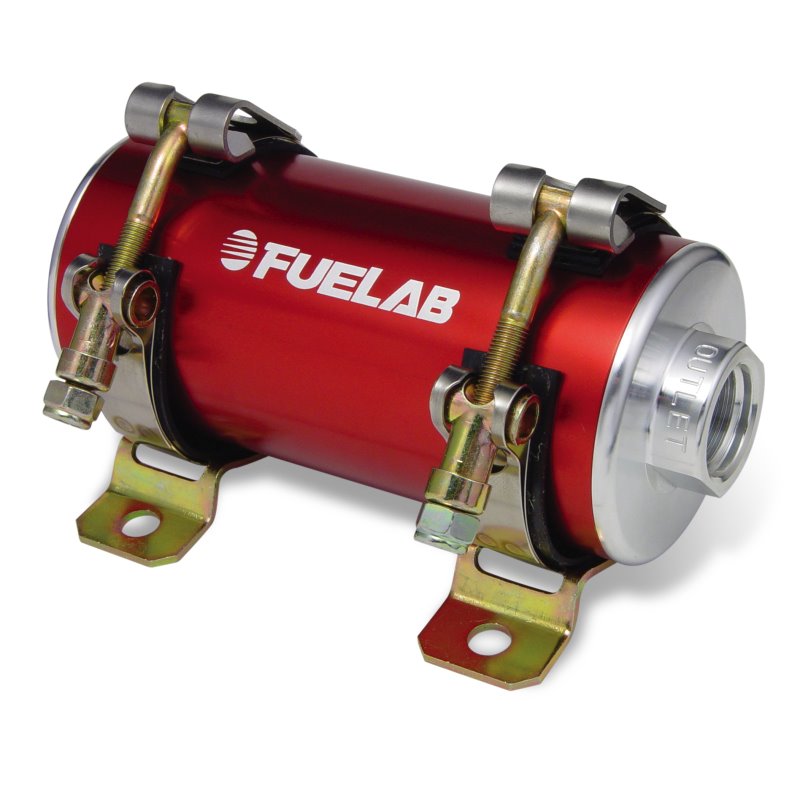 Fuelab Prodigy High Flow Carb In-Line Fuel Pump w/External Bypass - 1800 HP - Red