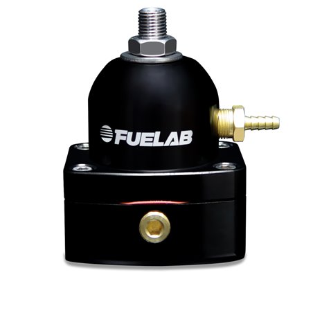 Fuelab 525 EFI Adjustable FPR In-Line 90-125 PSI (1) -6AN In (1) -6AN Return - Black