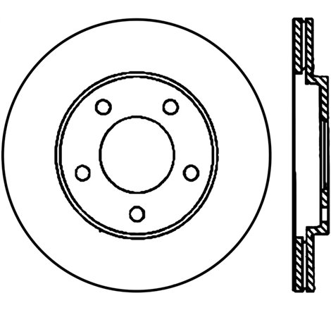 StopTech Power Slot 05-10 Mustang V6/4.0L / GT V8-4.6L Rear Left CRYO Rotor