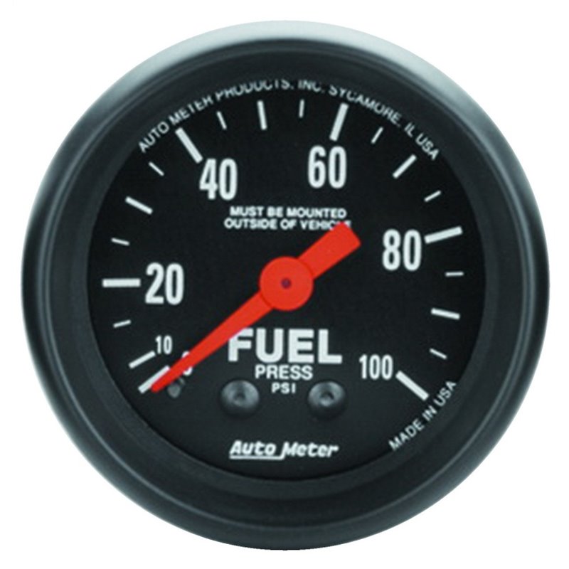 Autometer Z Series 52mm 0-100 PSI Mechanical Fuel Pressure Gauge