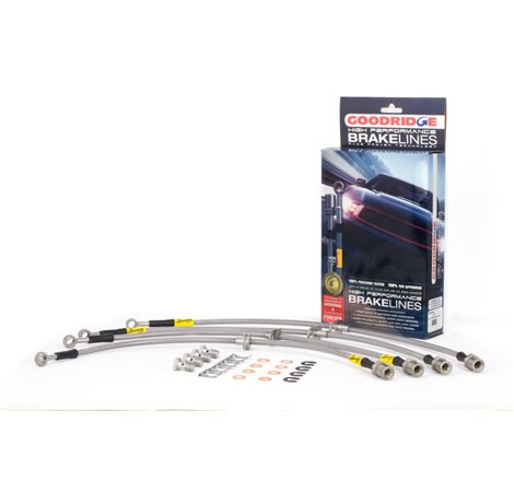 Goodridge 08-14 Subaru Impreza STi w/ Brembo Calipers Stainless Steel Brake Lines Kit