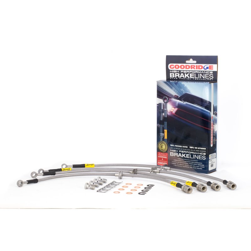 Goodridge 08-14 Subaru Impreza STi w/ Brembo Calipers Stainless Steel Brake Lines Kit