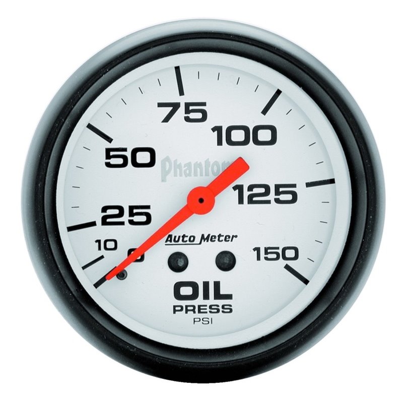 Autometer Phantom 66.7mm 0-150 PSI Mechanical Oil Pressure Gauge