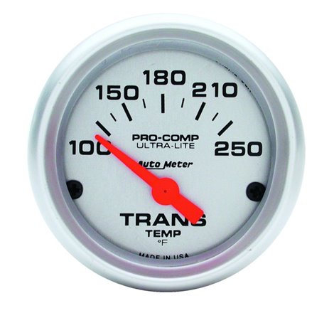 Autometer Ultra-Lite 52mm  100-250 Degree F Mechanical Transmission Temperature Gauge