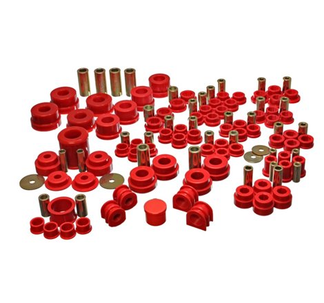 Energy Suspension 02-09 Nissan 350Z / 03-07 Infiniti G35 Coupe Red Hyper-Flex Master Bushing Set