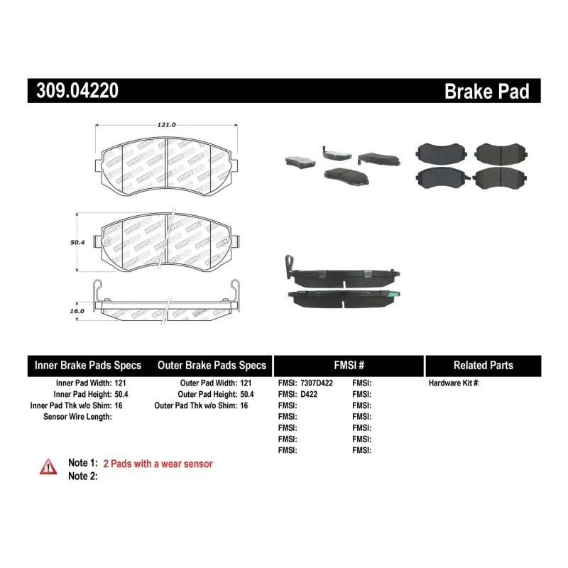 StopTech Performance 89-06/96 Nissan 240SX Front Brake Pads