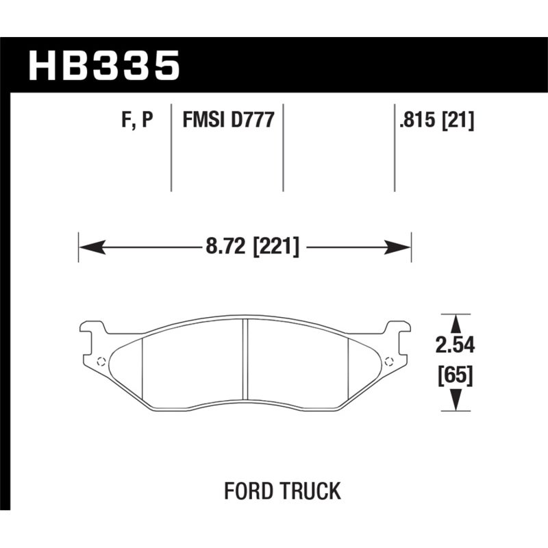 Hawk 99-04 Ford F-450  / 98-04 F53 / 01-04 F-550  Street Front & Rear Brake Pads