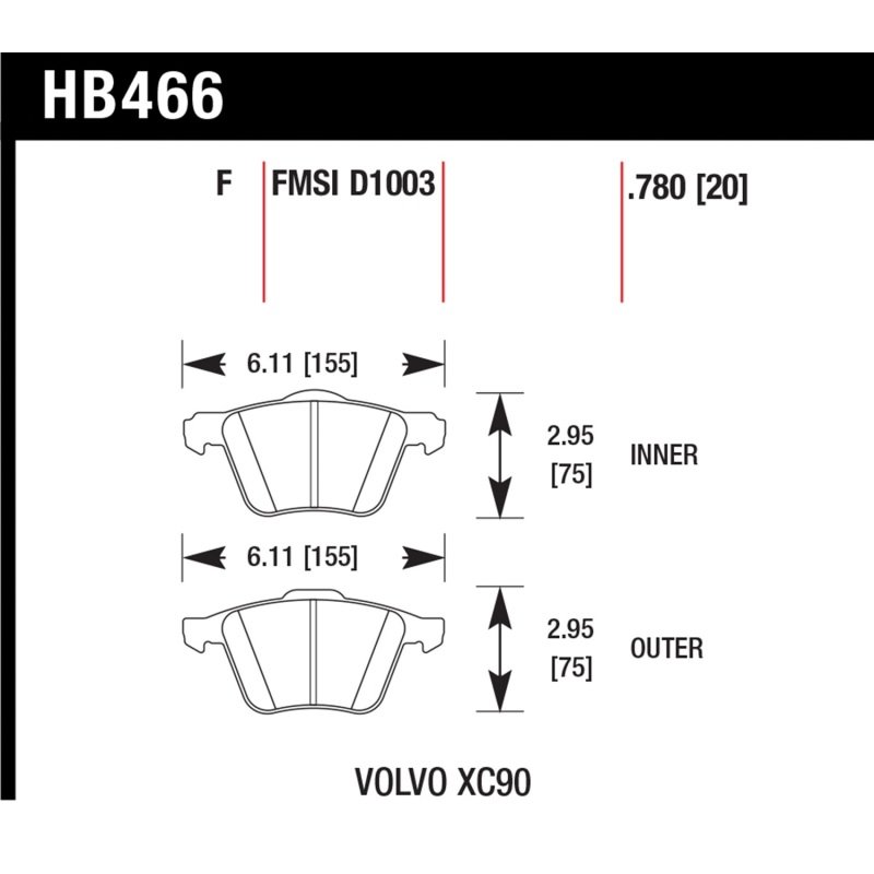 Hawk LTS Street Brake Pads