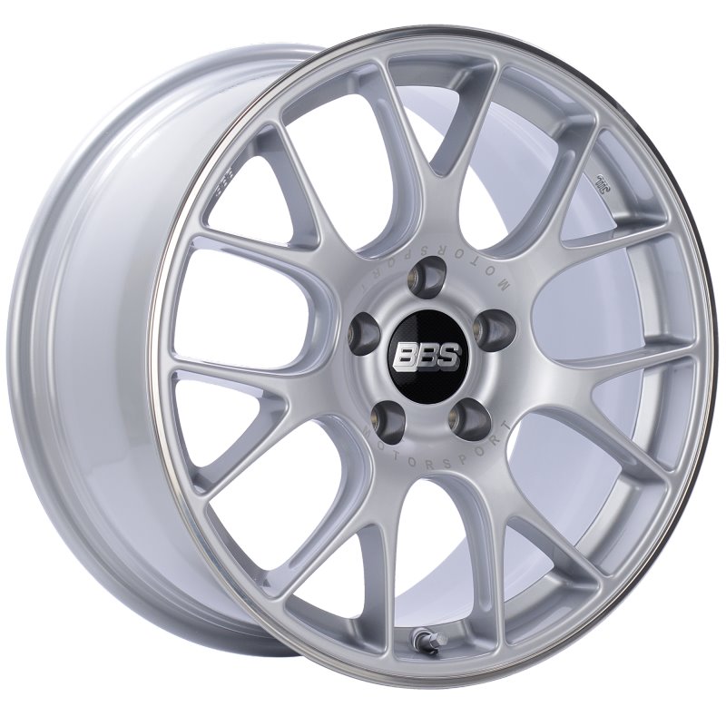 BBS CH-R 18x8.5 5x112 ET38 Brilliant Silver Polished Rim Protector Wheel -82mm PFS/Clip Required