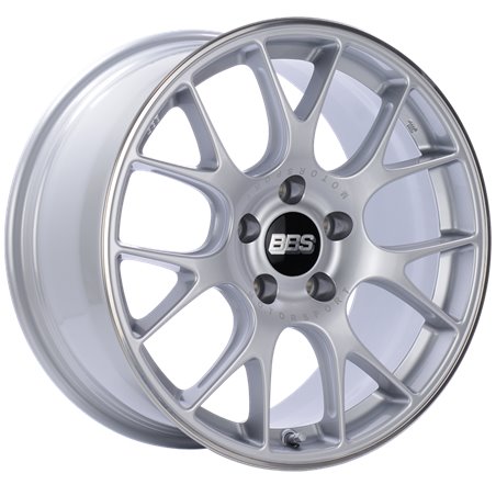 BBS CH-R 18x9 5x120 ET44 Brilliant Silver Polished Rim Protector Wheel -82mm PFS/Clip Required