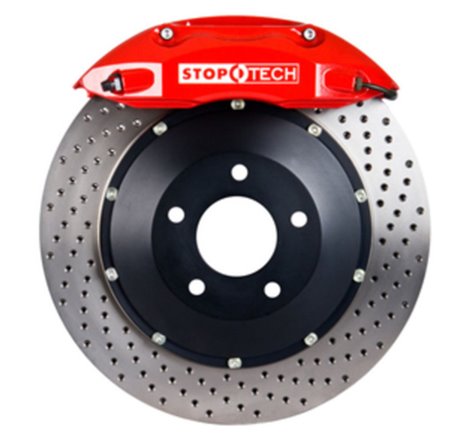 StopTech 93-95 Mazda RX7 Front BBK w/Red ST-40 Calipers Drilled 332x32mm Rotors