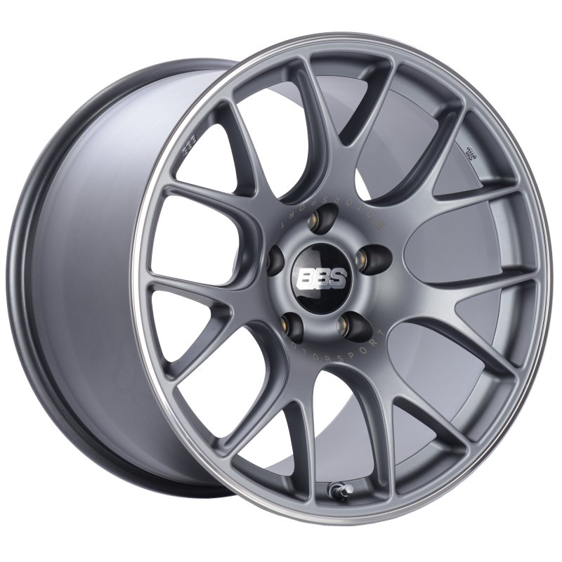 BBS CH-R 19x12 5x130 ET45 CB71.6 Satin Titanium Polished Rim Protector Wheel