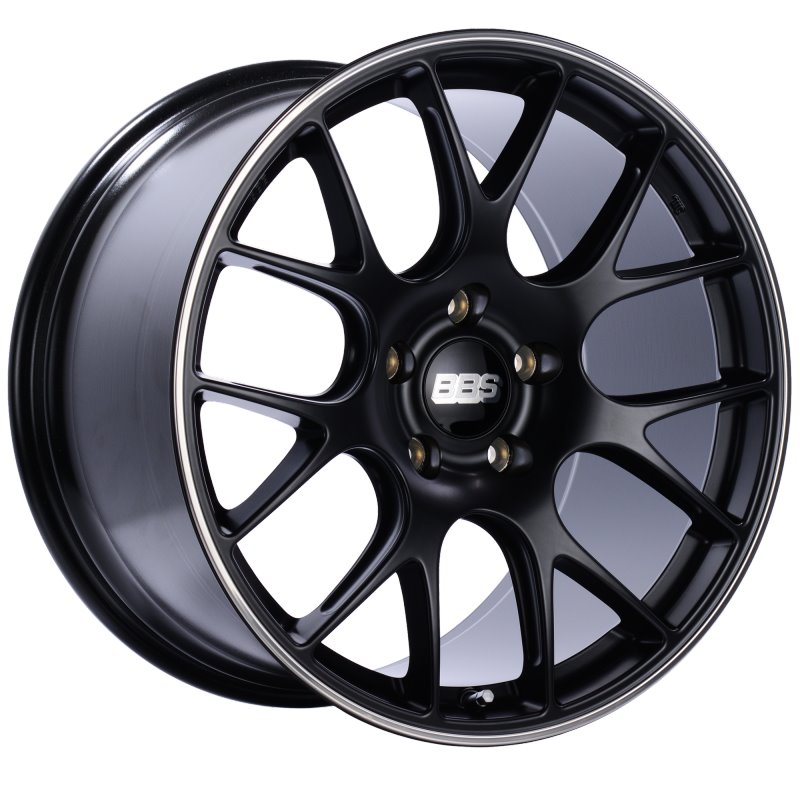 BBS CH-R 20x11.5 5x130 ET65 CB71.6 Satin Black Polished Rim Protector Wheel