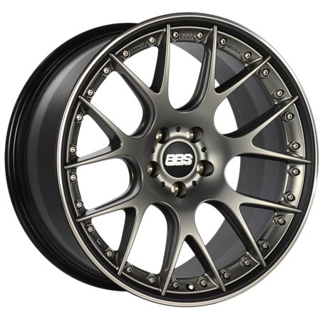 BBS CH-RII 21x10.5 5x120 ET35 Satin Platinum Center Black Lip SS Rim Prot Wheel -82mm PFS/Clip Req