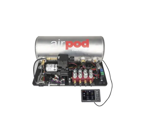 Ridetech RidePro E5 Air Ride Suspension Control System 3 Gal Single Compressor AirPod 1/4in Valves