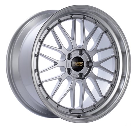 BBS LM 20x9.5 5x120 ET37 Diamond Silver Center Diamond Cut Lip Wheel -82mm PFS/Clip Required