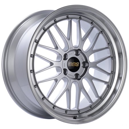 BBS LM 20x9.5 5x120 ET37 Diamond Silver Center Diamond Cut Lip Wheel -82mm PFS/Clip Required