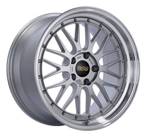 BBS LM 19x9.5 5x120 ET48 Diamond Silver Center Diamond Cut Lip Wheel -82mm PFS/Clip Required