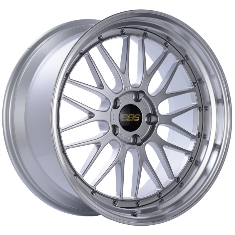 BBS LM 20x10 5x120 ET20 Diamond Silver Center Diamond Cut Lip Wheel -82mm PFS/Clip Required