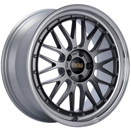 BBS LM 19x8.5 5x112 ET48 Diamond Black Center Diamond Cut Lip Wheel -82mm PFS/Clip Required