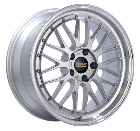 BBS LM 20x10 5x120 ET45 Diamond Silver Center Diamond Cut Lip Wheel -82mm PFS/Clip Required