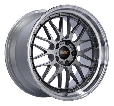 BBS LM 19x9.5 5x120 ET48 Diamond Black Center Diamond Cut Lip Wheel -82mm PFS/Clip Required