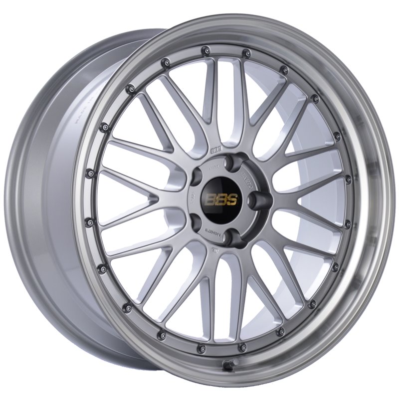 BBS LM 20x9 5x120 ET15 Diamond Silver Center Diamond Cut Lip Wheel -82mm PFS/Clip Required