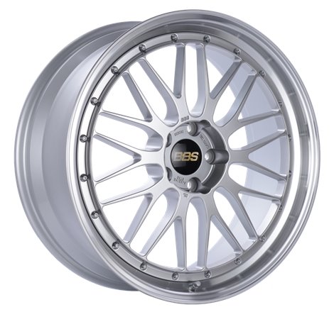 BBS LM 21x9 5x120 ET32 Diamond Silver Center Diamond Cut Lip Wheel -82mm PFS/Clip Required