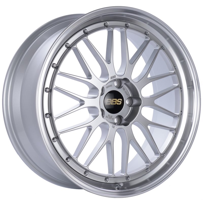 BBS LM 21x9 5x120 ET32 Diamond Silver Center Diamond Cut Lip Wheel -82mm PFS/Clip Required