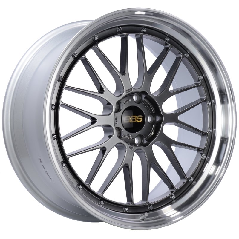 BBS LM 21x10 5x120 ET38 Diamond Black Center Diamond Cut Lip Wheel -82mm PFS/Clip Required