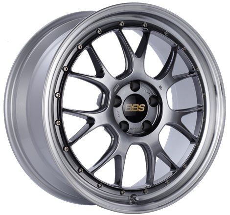 BBS LM-R 19x8.5 5x112 ET38 Diamond Black Center Diamond Cut Lip Wheel -82mm PFS/Clip Required