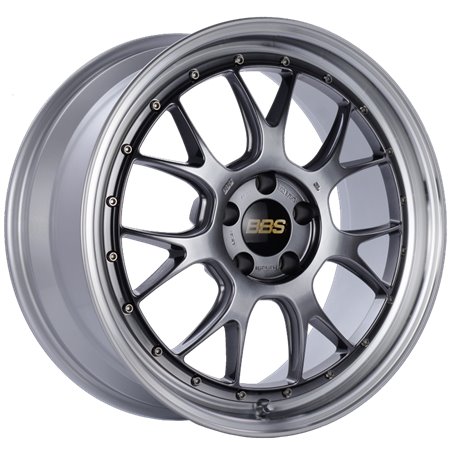 BBS LM-R 19x8.5 5x112 ET38 Diamond Black Center Diamond Cut Lip Wheel -82mm PFS/Clip Required