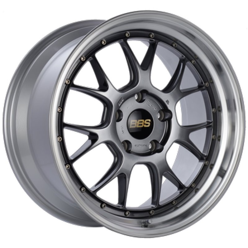 BBS LM-R 19x9.5 5x112 ET38 Diamond Black Center Diamond Cut Lip Wheel -82mm PFS/Clip Required