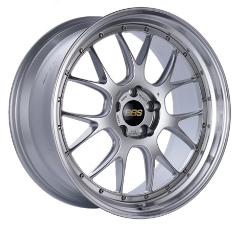 BBS LM-R 21x10 5x120 ET35 Diamond Silver Center Diamond Cut Lip Wheel -82mm PFS/Clip Required