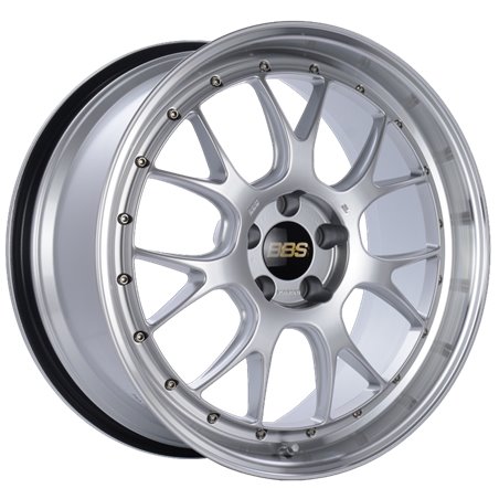 BBS LM-R 20x9.5 5x114.3 ET40 CB66 Diamond Silver Center Diamond Cut Lip Wheel