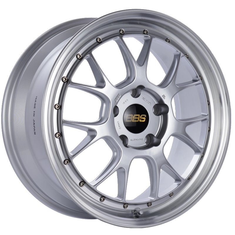 BBS LM-R 19x8.5 5x130 ET55 CB71.6 Diamond Silver Center Diamond Cut Lip Wheel