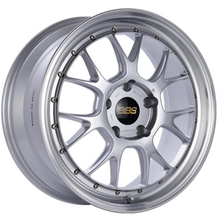 BBS LM-R 19x8.5 5x130 ET55 CB71.6 Diamond Silver Center Diamond Cut Lip Wheel