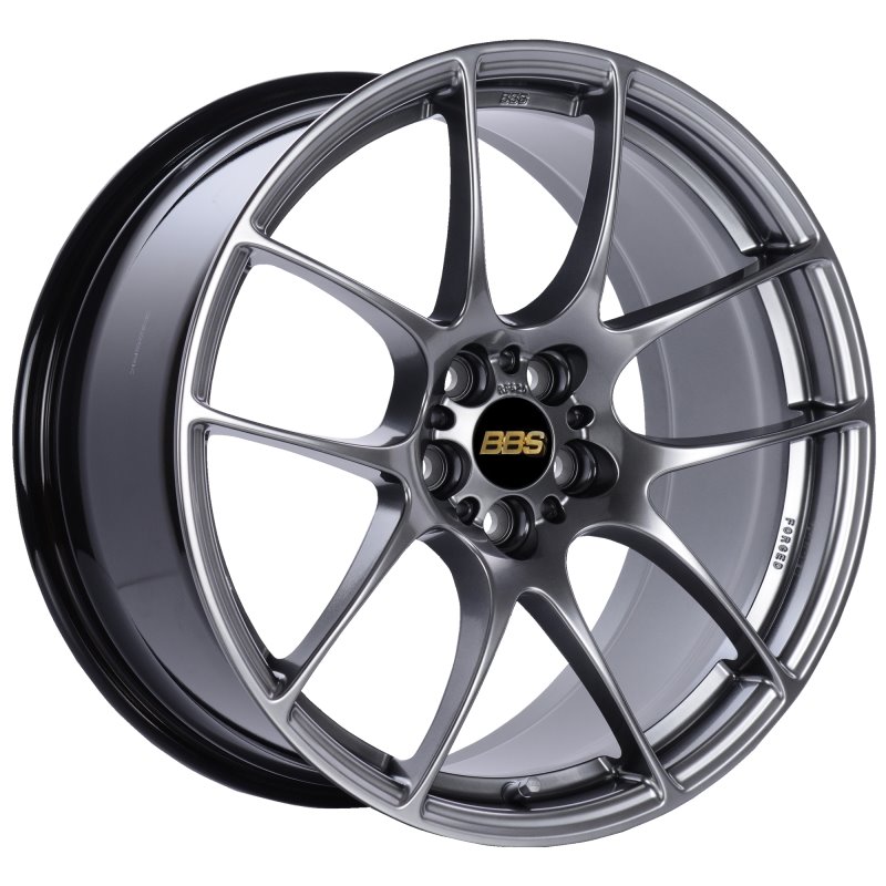 BBS RF 18x9 5x114.3 ET48 Diamond Black Wheel -82mm PFS/Clip Required