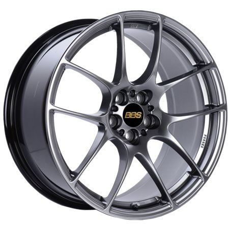 BBS RF 18x9 5x114.3 ET48 Diamond Black Wheel -82mm PFS/Clip Required