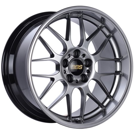 BBS RG-R 19x8.5 5x114.3 ET18 Diamond Black Wheel -82mm PFS/Clip Required