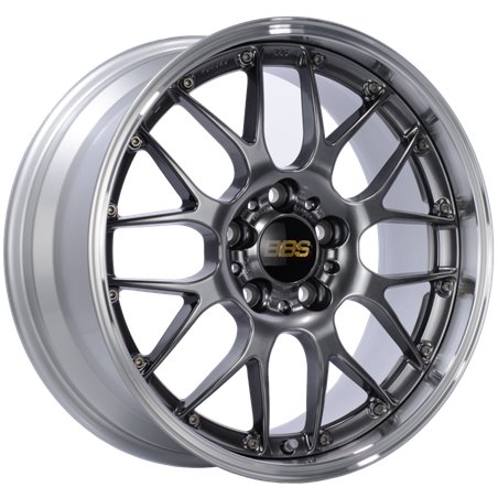 BBS RS-GT 19x8.5 5x114.3 ET30 Diamond Black Center Diamond Cut Lip Wheel -82mm PFS/Clip Required