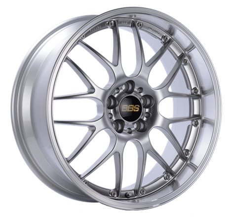 BBS RS-GT 18x8.5 5x120 ET15 Diamond Silver Center Diamond Cut Lip Wheel -82mm PFS/Clip Required