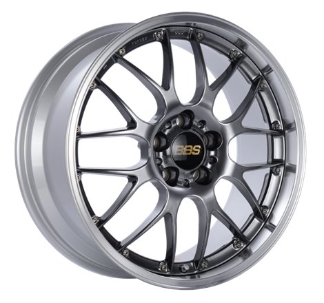 BBS RS-GT 19x9.5 5x112 ET38 Diamond Black Center Diamond Cut Lip Wheel -82mm PFS/Clip Required