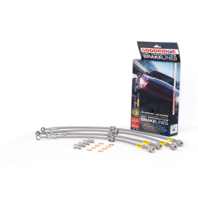 Goodridge 01-03 Mazda Protege 5 / 01-03 Protege (Rear Disc - Inc MP-3/MazdaSpeed) SS Brake Line Kit